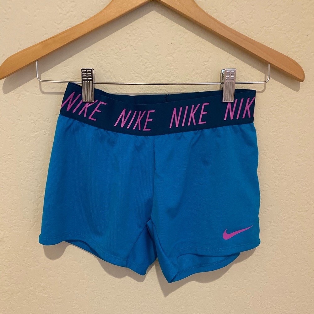 Blue nike shorts